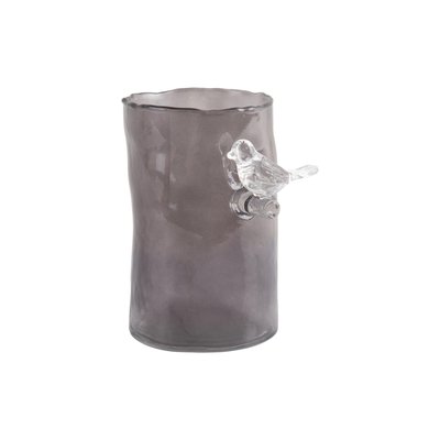 Vase Verre BIRD ON BRANCH PRESENT TIME
