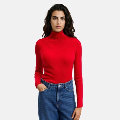 Pull col roulé en fine maille LA REDOUTE COLLECTIONS