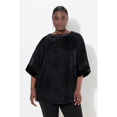 Chemisier oversize en velours dévoré ULLA POPKEN