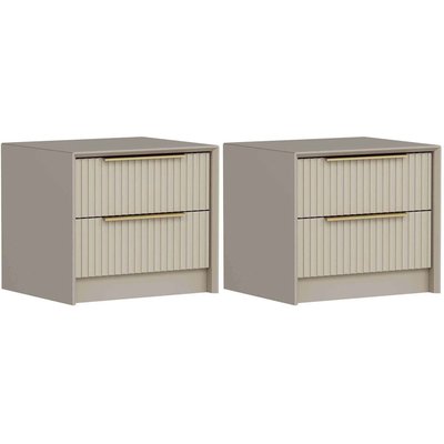 Chevet en aggloméré Kale (Lot de 2) HANAH HOME