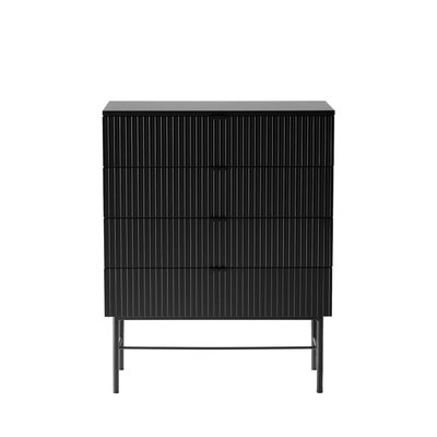 Commode 4 tiroirs en bois et métal L79cm - MOLLY DRAWER