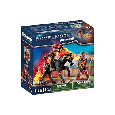 Novelmore Chevalier Burnham Raider avec cheval de feu PLAYMOBIL