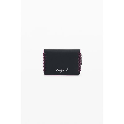 Desigual - Petit porte-monnaie effet cuir tressé DESIGUAL