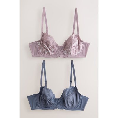 Soutien-gorge floral non rembourré, lot de 2 NEXT