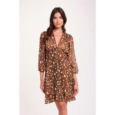 Robe courte col v MORGAN