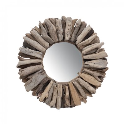 Miroir rond en bois flotté petit modèle AMADEUS