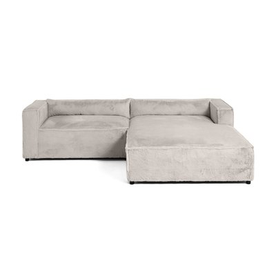 Canapé d'Angle droit en velours 4 places - ELA LISA DESIGN