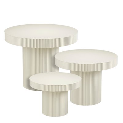 Table d'appoint Lux Blanc cassé MICA DECORATIONS