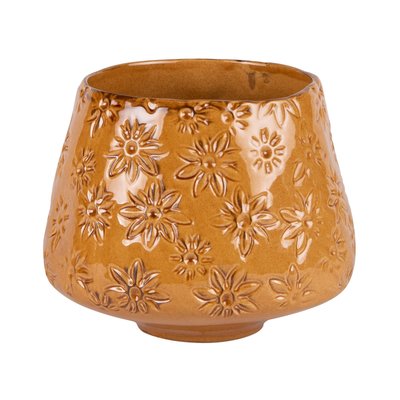 Vase évasé champêtre     miel TABLE PASSION
