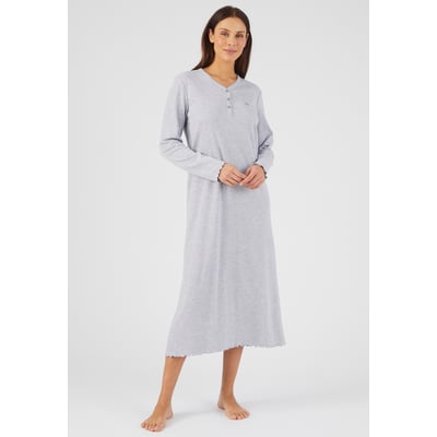 Chemise de nuit maille interlock côtelée douce et souple DAMART