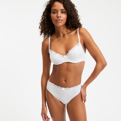 Soutien-gorge emboîtant en coton brodé Galya LA REDOUTE COLLECTIONS