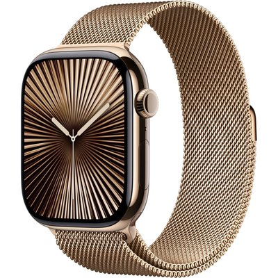 Montre connectée Serie 10 46mm Titane Or S/M Cellular APPLE