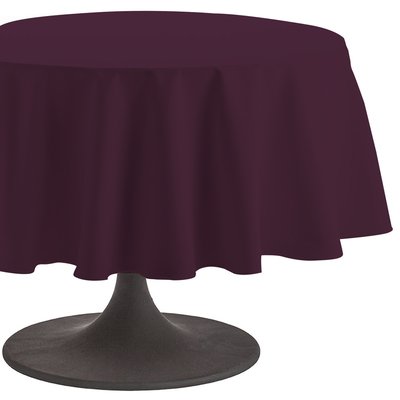 Nappe ronde unie en coton, traitée Teflon, Made in France, CAMBRAI COUCKE