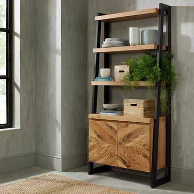 Etagère bois décor marqueterie style moderne ARLINGTON PIER IMPORT