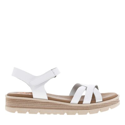 Sandales cuir talon compensé bas PORRONET