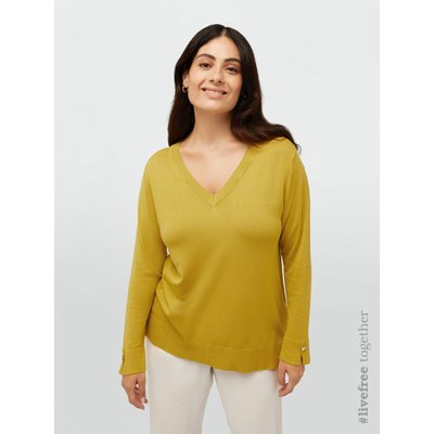Pull avec col en V en viscose ECOVERO™ FIORELLA RUBINO