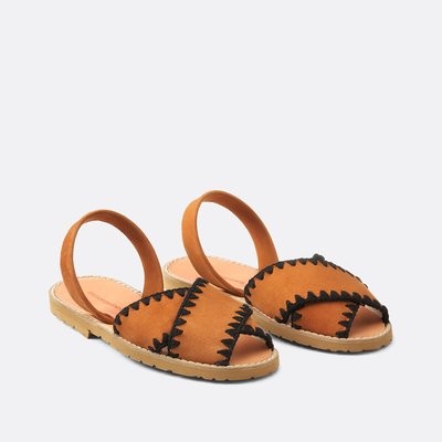 Sandales plates en daim Avarca Cala MINORQUINES