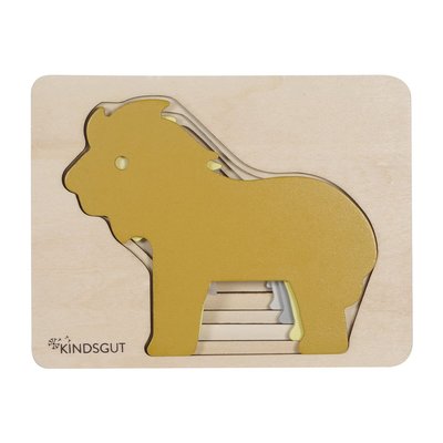 Jeu' de'eveil - Puzzle animaux lion KINDSGUT