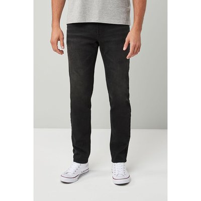 Jean slim noir avec fermeture en bas La Redoute