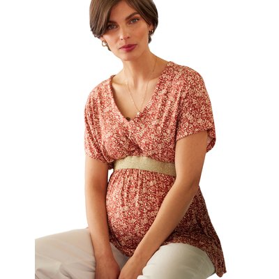 Top grossesse col V Félicieor ENVIE DE FRAISE