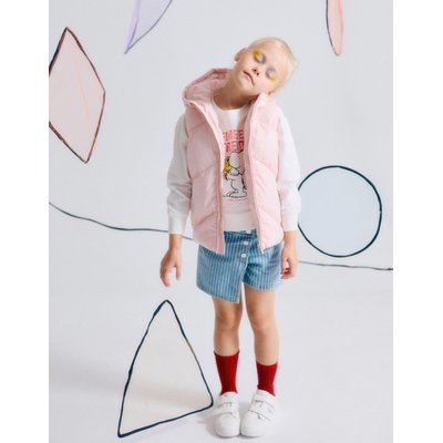 Jupe-short en Jean Rayé + Élastique à Pompon ZIPPY