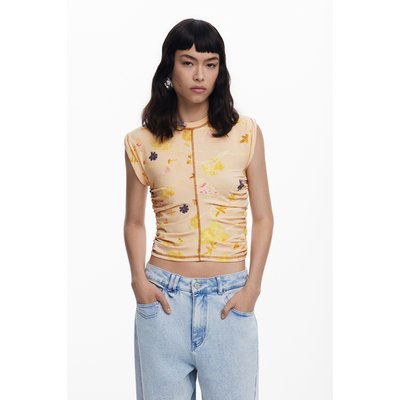 T-shirt à fleurs en lyocell DESIGUAL
