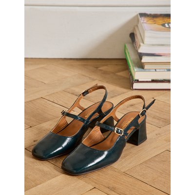 Babies à talon cuir vernis CYRILLUS