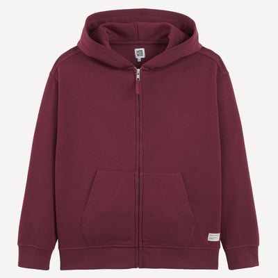Sudadera de felpa con capucha y cremallera LA REDOUTE COLLECTIONS