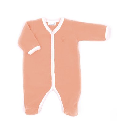 Pyjama velours - 100% coton biologique - 1 à 6 mois PREMIERS MOMENTS