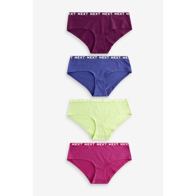 Slips en coton épais logo-court, lot de 4 NEXT