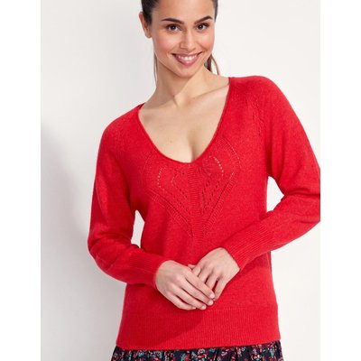 Pull col V en maille NANDI LA FIANCÉE