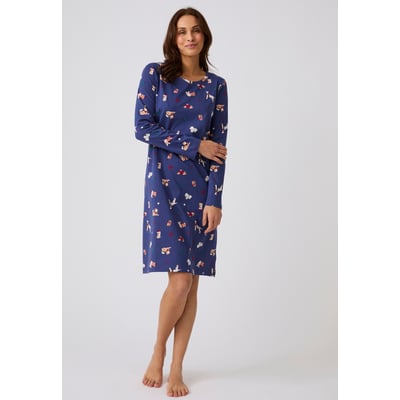 Chemise de nuit de Noël en maille jersey pur coton peigné DAMART