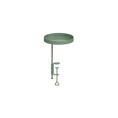 Support à plantes rond  à fixer hauteur réglable vert 24.6 x 18 cm JARDINDECO