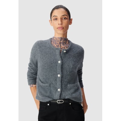 Cardigan tricot mousseux 100% laine IKKS