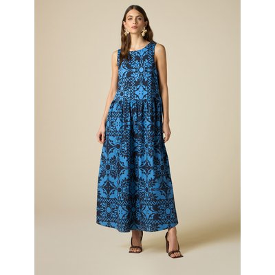 Robe longue fantaisie en coton OLTRE