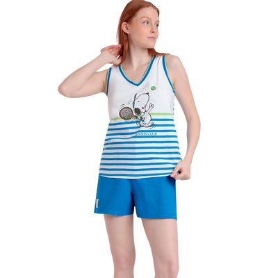 Pyjama short débardeur Peanuts Tennis Club ADMAS