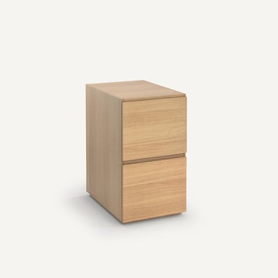 Módulo com 2 gavetas com folha de carvalho, Working AM.PM