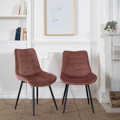 Chaises en velours, lot de 2, LOUISE HAPPY GARDEN