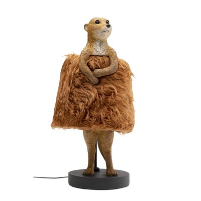 Lampe suricate faux poils longs, ANIMAL KARE DESIGN