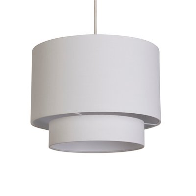 30cm White 2-Tier Drum Shade SO'HOME