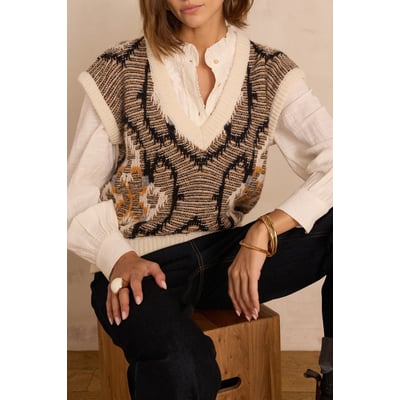 Pull sans manches BLISS en laine Maison 123
