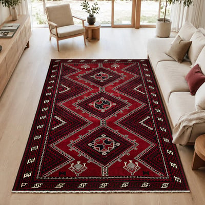 Tapis d'orient, motif oriental, noué à la main en laine, LORI 1 UN AMOUR DE TAPIS