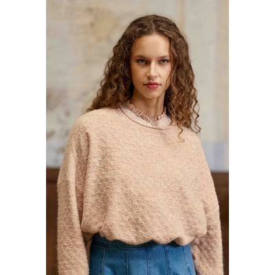Mossy detailed knit crew neck jumper LA PETITE ETOILE