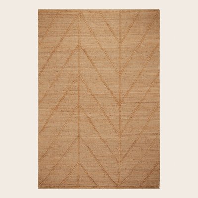 Tapis de sol en 100% jute à motif chevron XXL  DEEVA MADURA