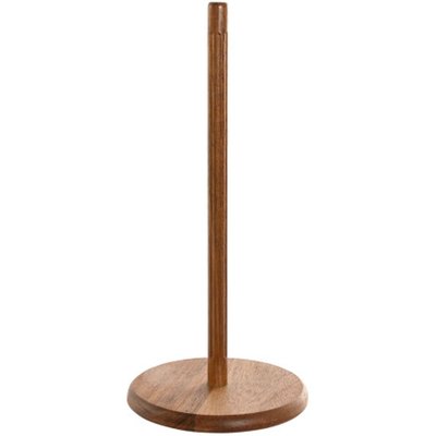 Porte rouleau essuie-tout bois d'acacia 17x17x32cm WADIGA