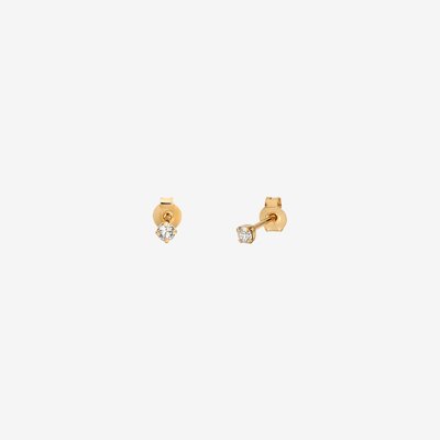 Boucles d'oreilles dorées à l'or fin PARIS CAROLINE NAJMAN