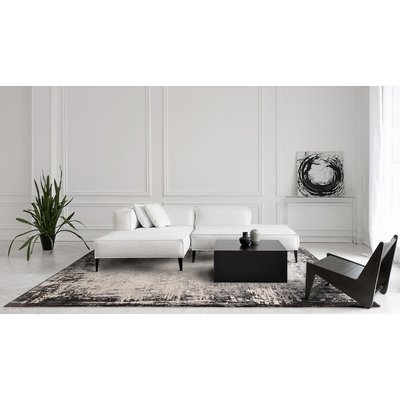 Distressed Textured Border Rug SO'HOME