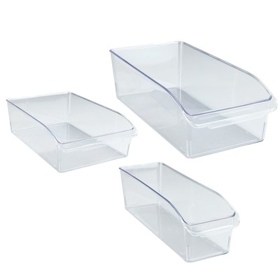 Lot de 3 Boîtes de rangement transparentes WENKO