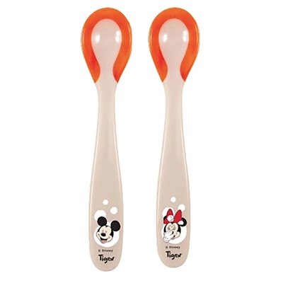 Lot de 2 cuillères thermosensibles Mickey Minnie TIGEX
