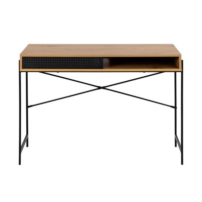 Bureau contemporain avec rangement et pieds métal - MAEL HELLIN, DEPUIS 1862
